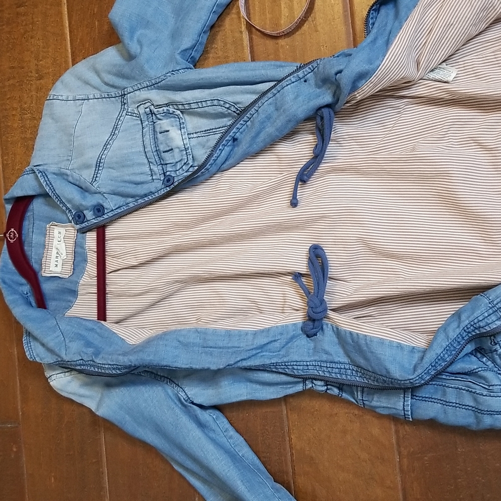 Anthropologie  Marrakech Womens Blue Denim Jacket Size XS - Picture 9 of 12